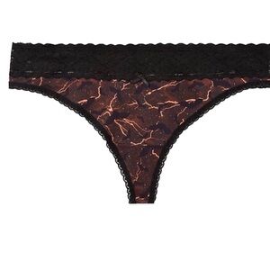 NWT Torrid Plus Size Dark Bats Lightening Lace Thong Panties 6XL